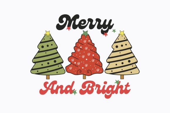 Christmas Merry and Bright Retro Svg Review