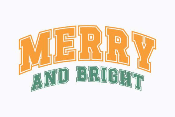 Christmas Merry and Bright Svg: Graphics for Crafts
