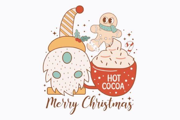 Christmas Merry Christmas Retro Svg: Graphics for Crafts