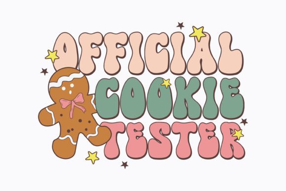 Christmas Official Cookie Test Retro SVG: Graphics for Crafts