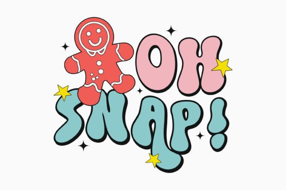 Christmas Oh Snap Retro Svg: Graphics for Crafts
