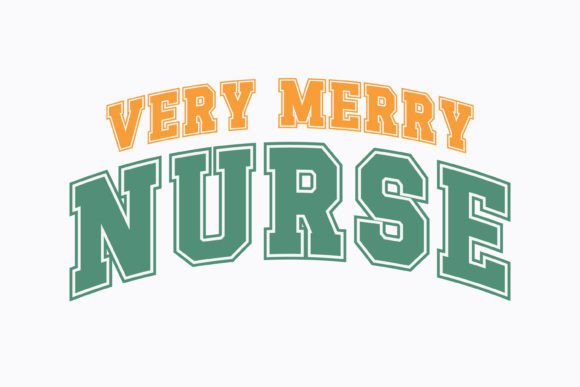 Christmas Very Merry Nurse Retro Svg: Graphics for Crafts