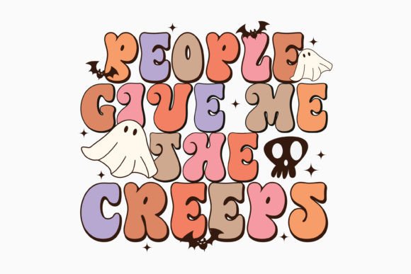 Halloween People Give Me the Retro Svg: Graphics & Crafts