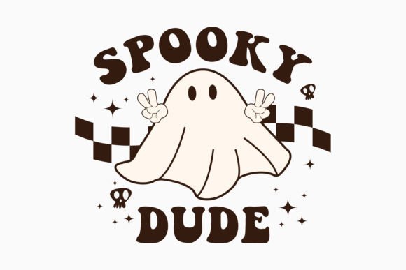 Halloween Spooky Dude Retro Svg for Crafts and Graphics