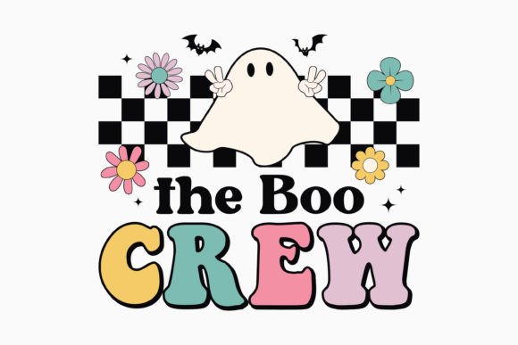 Halloween the Boo Crew Retro Svg: Graphics for Crafts