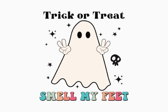 Halloween Trick or Teach Smell Retro Svg: Graphics & Crafts