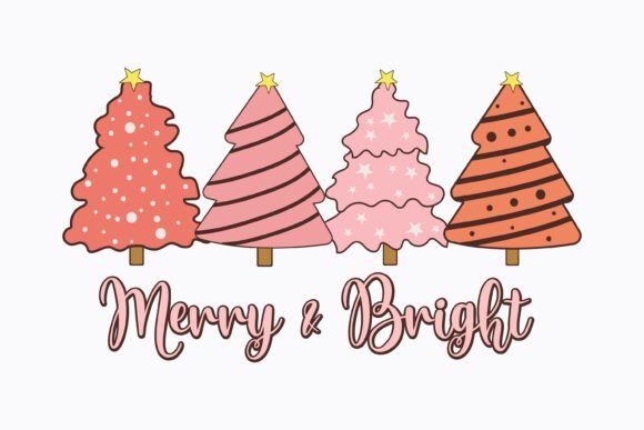 Merry and Bright Christmas SVG for Crafts & Graphics