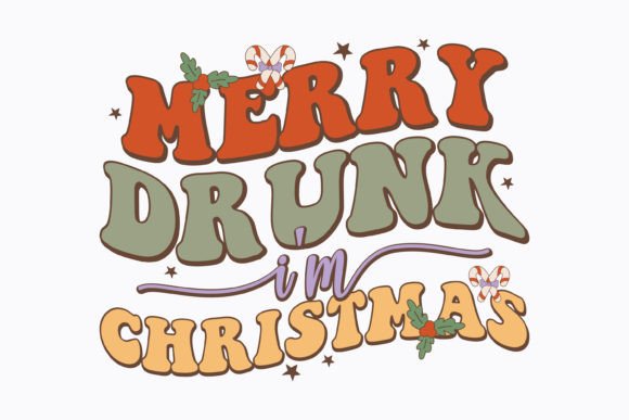 Retro Christmas Merry Drunk Design Review