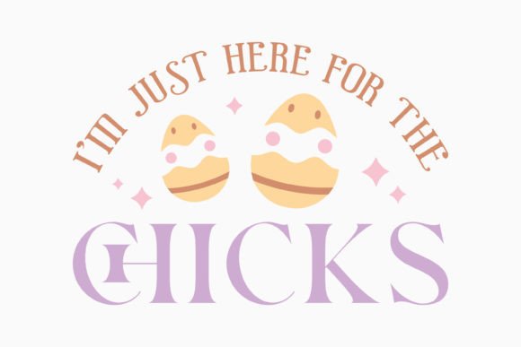 Retro Easter Chick Quote SVG: Graphics for Crafts