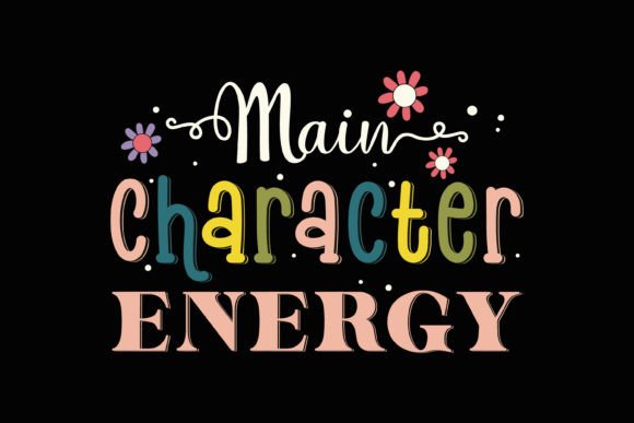 Retro Energy Kindness Quotes: Graphics for Crafts