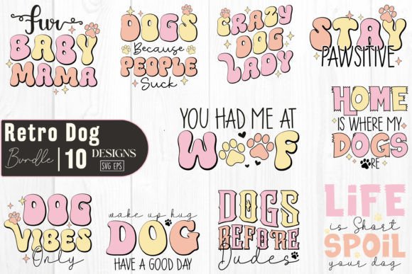 Retro Funny Dog Quotes SVG: Graphics & Crafts Review
