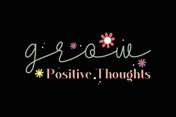 Retro Grow Kindness Graphics for Modern Crafts