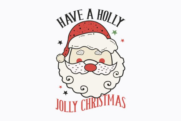Vintage Christmas Holly Jolly SVG for Crafts & Graphics